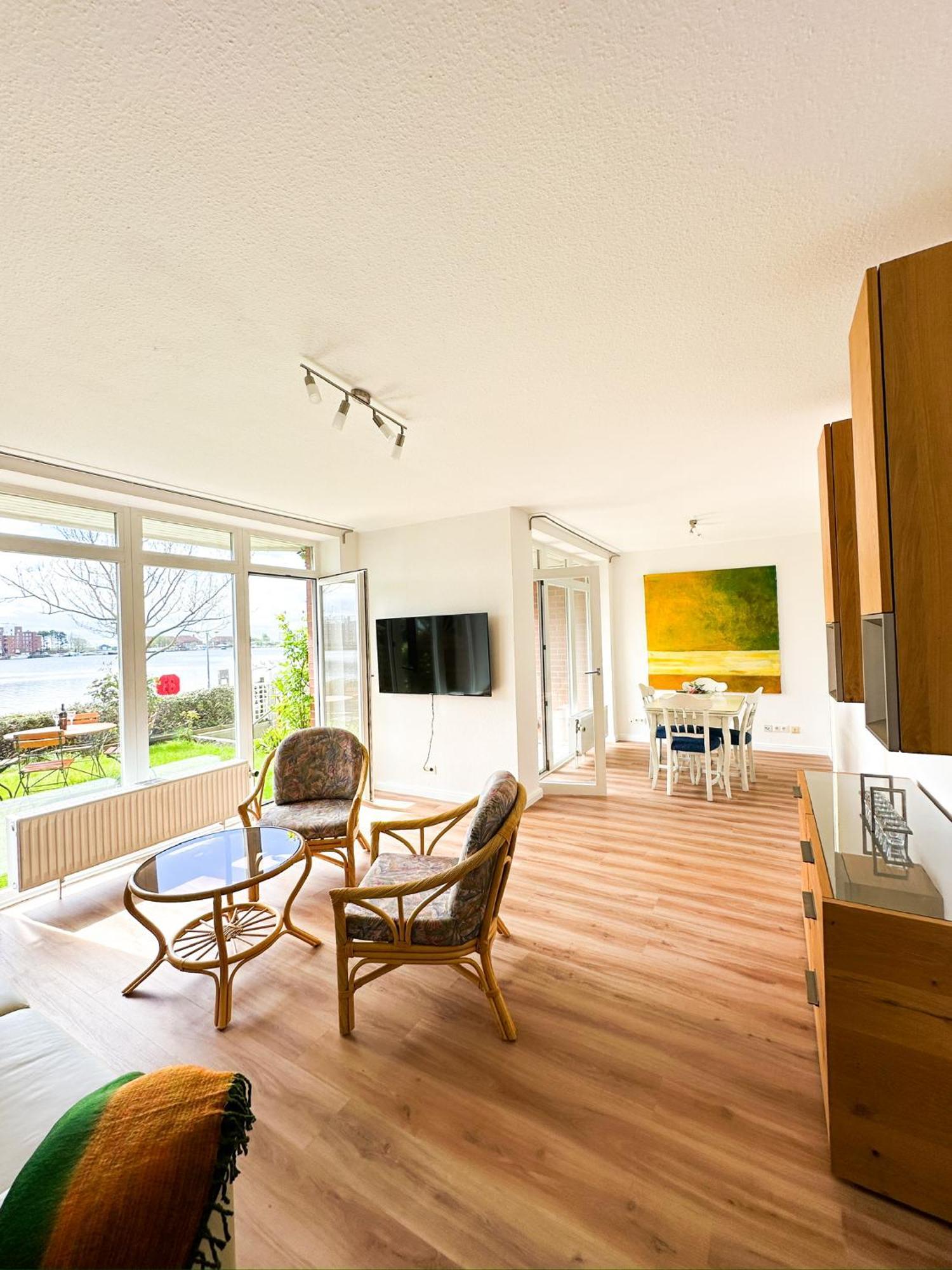 Ferienwohnung Havenblick ヴィルヘルムスハーフェン エクステリア 写真